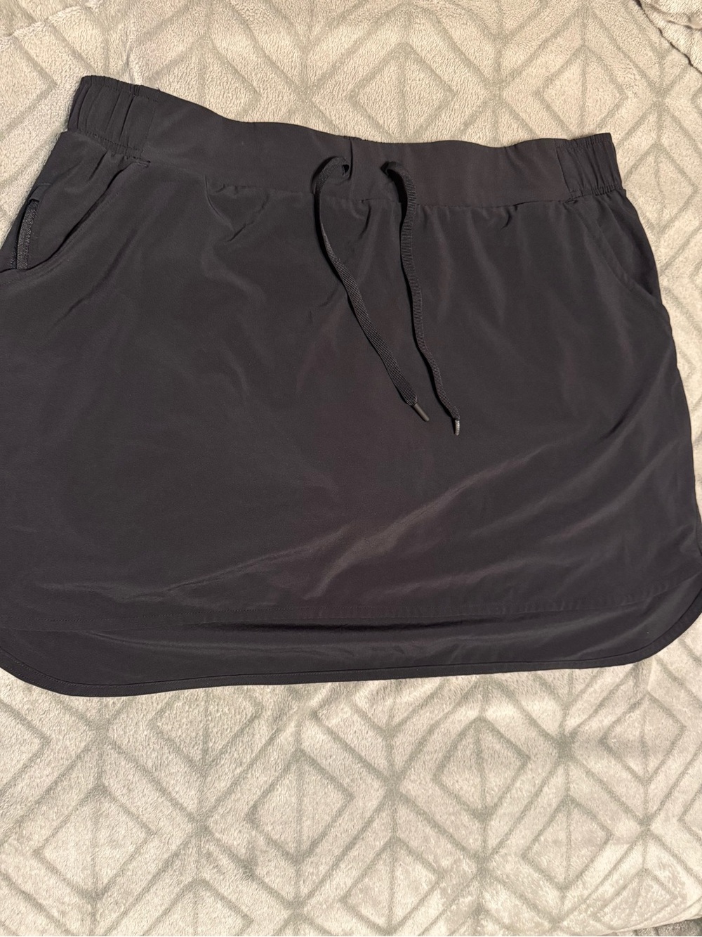 all in motion Black Drawstring Active Skirt